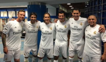 Guti Hernandez dan bintang-bintang yang pernah membela Real Madrid.