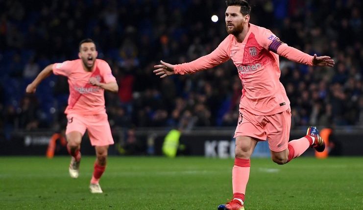 Lionel Messi jadi aktor utama kemenangan Barcelona di kandang Espanyol Twitter @ChampionsLeague