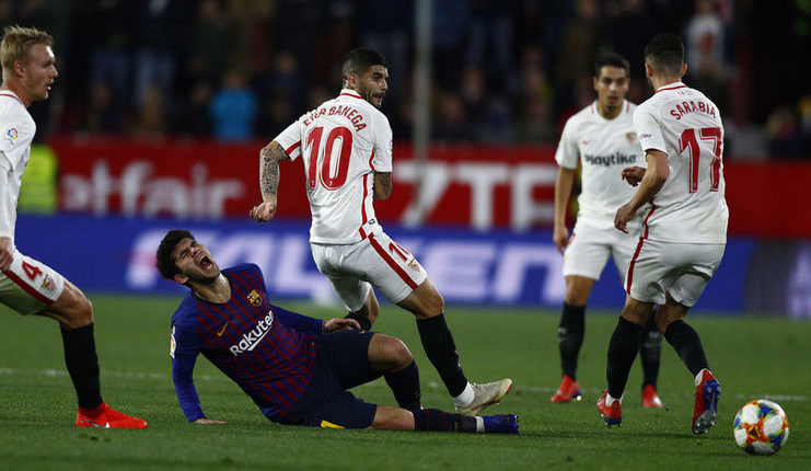 Sevilla tahu kemenangan pada leg I bukan berarti mereka akan lebih mudah lewati Barcelona di Copa del Rey.