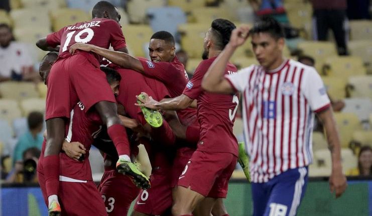 Timnas Qatar asuhan Felix Sanchez bermain imbang 2-2 dengan timnas Paraguay pada laga debut di Copa America 2019.
