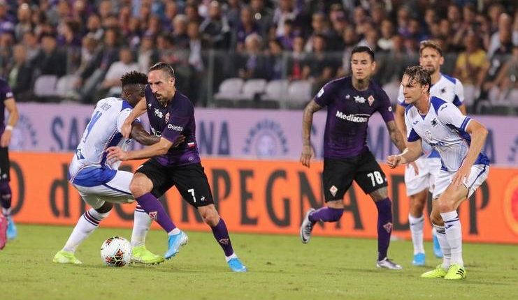 Franck Ribery kembali tampil bagus saat Fiorentina menang 2-1 atas Sampdoria.
