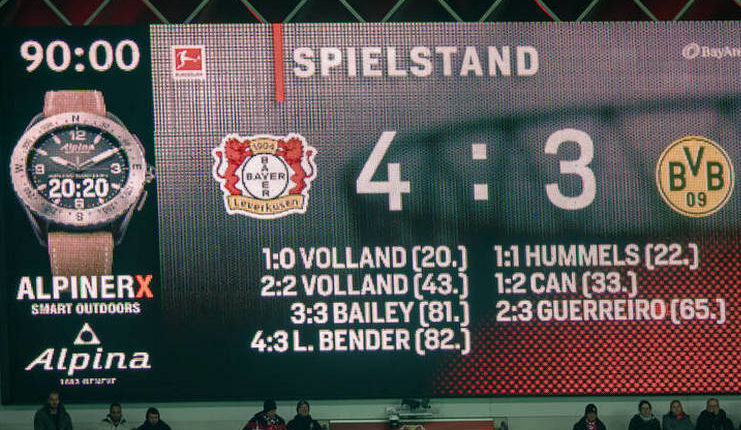 Mats Hummels mencetak rekor di Bundesliga 1 saat Borussia Dortmund takluk di kandang bayer Leverkusen
