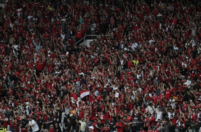 Suporter timnas Indonesia vs Kamboja, Piala AFF 2022 - Facebook @CamFootball1933