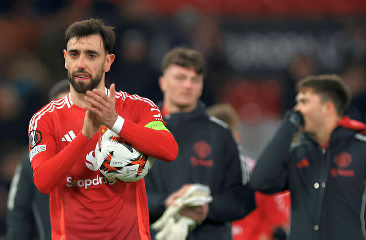 Jika Bisa Juara Liga Europa, Musim Man United Tetap Buruk 1 Bruno Fernandes mencetak hat-trick di gawang Real Sociedad.