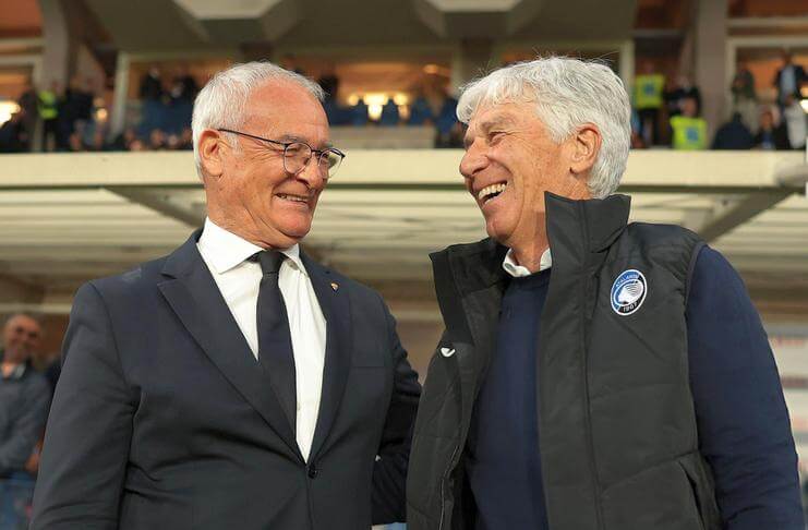 Gian Piero Gasperini Mungkin Tetap di Atalanta 3 Claudio Ranieri bersama Gian Piero Gasperini.