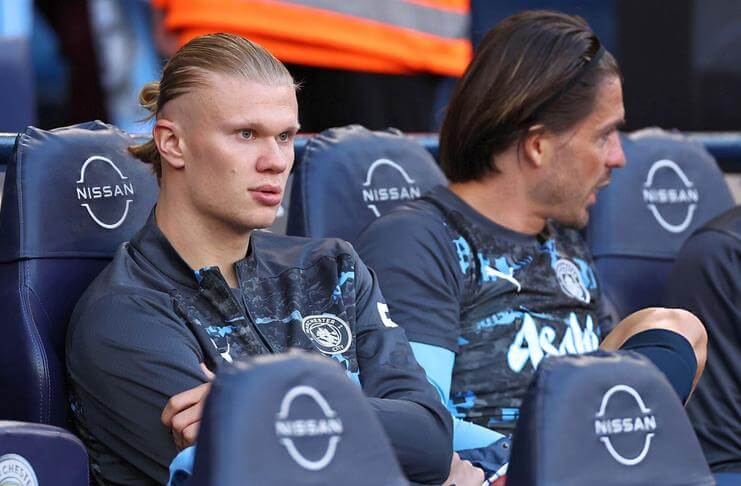 Erling Haaland Siap Comeback Lawan Southampton 1 Erling Haaland di bangku cadangan saat lawan Wolverhampton Wanderers.