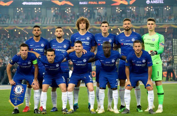 Fakta Menarik All English Final di Liga Europa 5 Starting XI Chelsea pada all English finals di Liga Europa 2018-19.