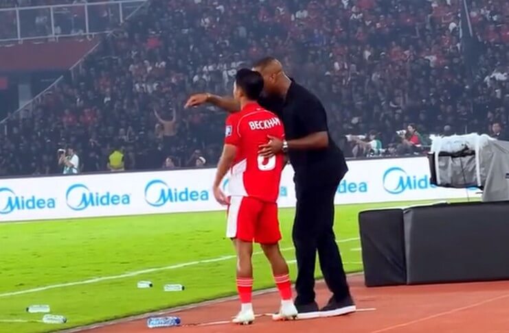 Beckham Putra: Jay Idzes Memang Kritik Saya 3 Beckham Putra saat menerima instruksi dari Patrick Kluivert.