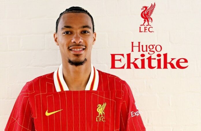 Hugo Ekitike resmi pindah ke Liverpool.